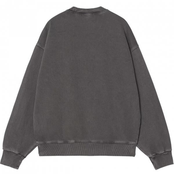 CARHARTT WIP NELSON SWEATSHIRT GRAPHITE (GARMENT DYED)