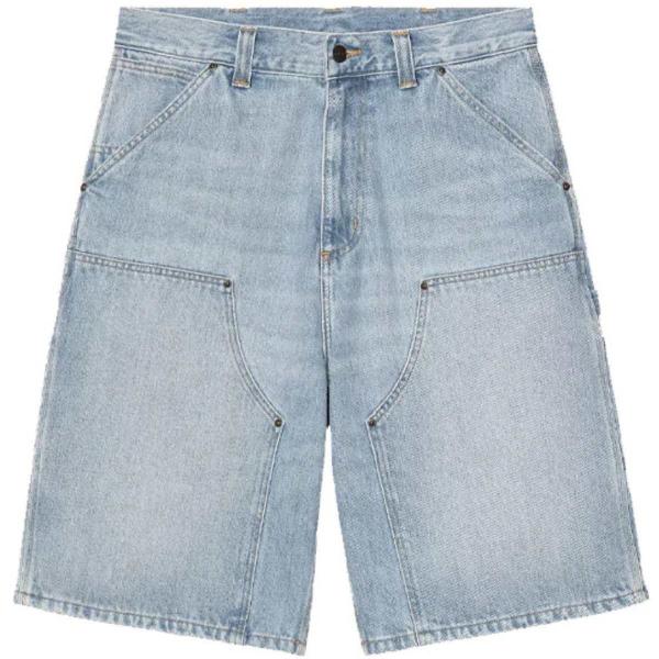 CARHARTT WIP OG DOUBLE KNEE  SHORT BLUE (HEAVY STONE BLEACHED)