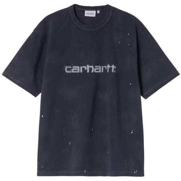 CARHARTT WIP S/S PAINTER DARK NAVY T-SHIRT (DESTROY WASH SPLATTER)