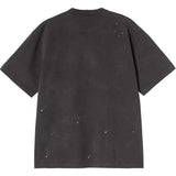 CARHARTT WIP S/S PAINTER BLACK T-SHIRT (DESTROY WASH SPLATTER)