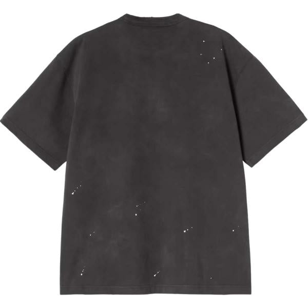 CARHARTT WIP S/S PAINTER BLACK T-SHIRT (DESTROY WASH SPLATTER)