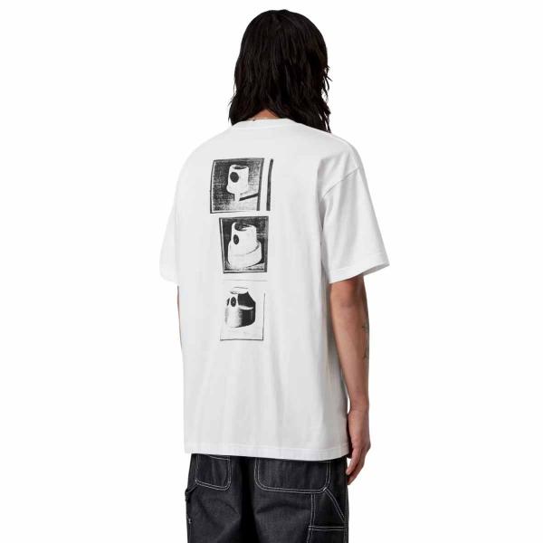 CARHARTT WIP S/S CAPS WHITE T-SHIRT
