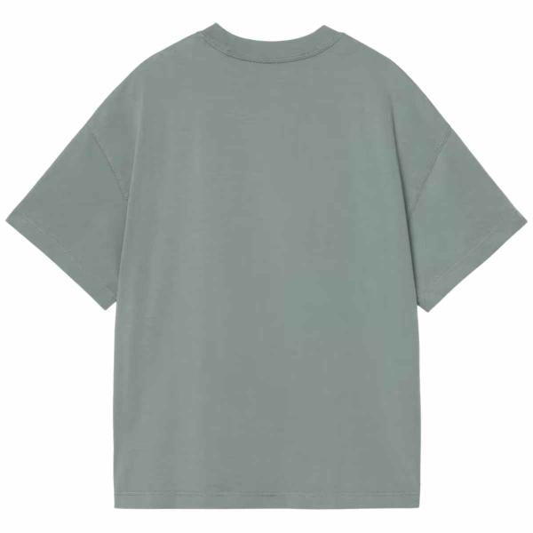 CARHARTT WIP S/S LINK SCRIPT T-SHIRT VELVET GREEN / WHITE