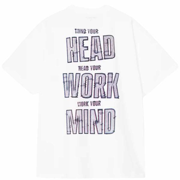 CARHARTT WIP S/S MIND YOUR HEAD WHITE T-SHIRT