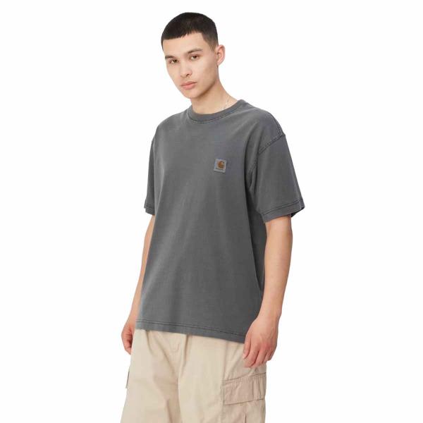 CARHARTT WIP S/S NELSON T-SHIRT BLACK (GARMENT DYED)