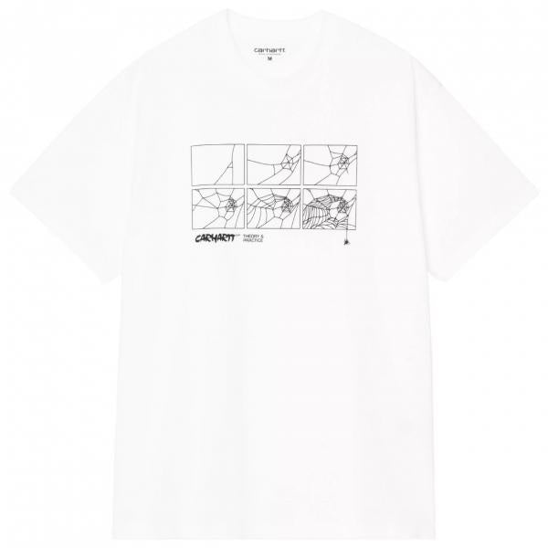 CARHARTT WIP S/S THEORY AND PRACTICE WHITE T-SHIRT
