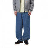 CARHARTT WIP SINGLE KNEE PANT BLUE (STONE WASHED) HEART PATCH
