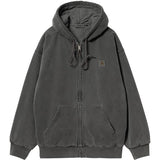 CARHARTT WIP HOODED VISTA JACKET BLACK (GARMENT DYED)