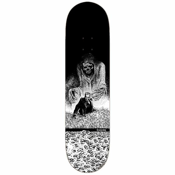 CENSORSHIP GREED AND DEATH 8.75'' TAVOLA SKATEBOARD