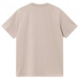 CARHARTT WIP S/S CHASE DUSKY BEIGE / GOLD  T-SHIRT