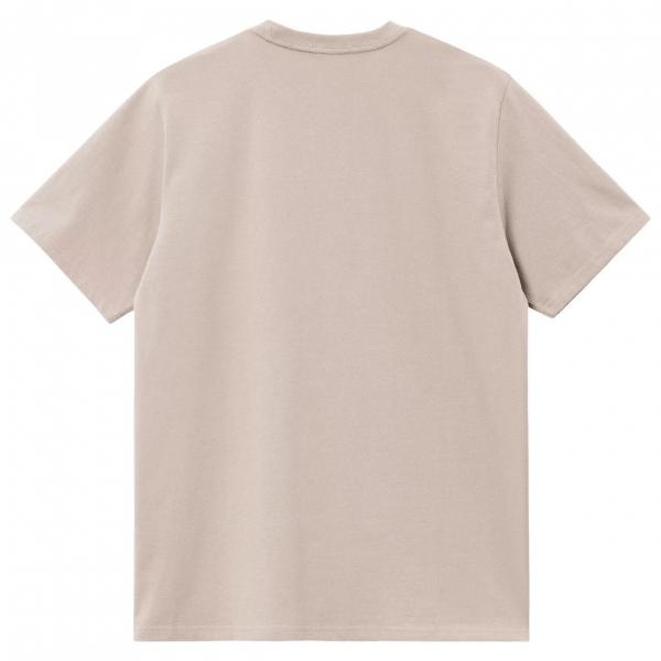 CARHARTT WIP S/S CHASE DUSKY BEIGE / GOLD  T-SHIRT