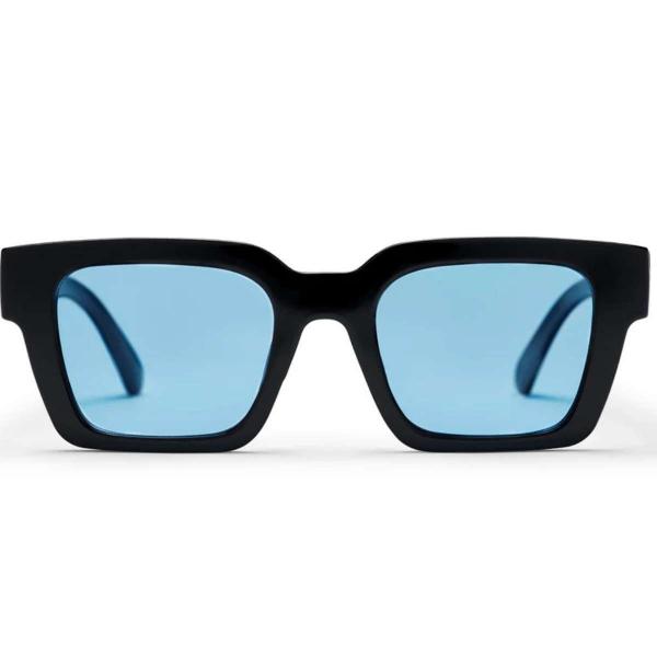 CHPO MAX SHINY BLACK LENTI LIGHT BLUE OCCHIALI DA SOLE