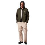 CARHARTT WIP DETROIT JACKET OLIVE/BLACK (RIGID)