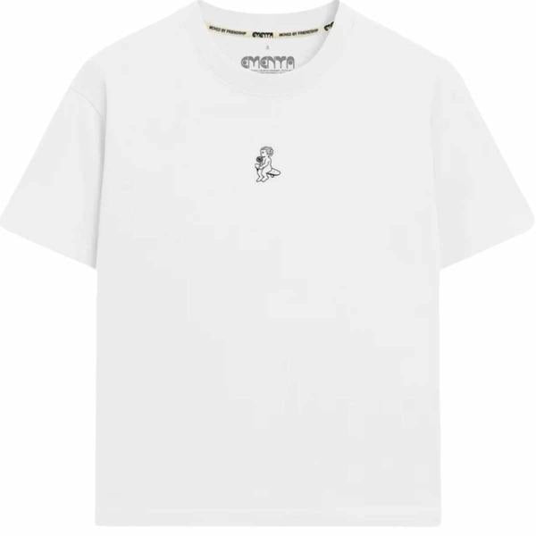 EMENTA IKON FLOWER T-SHIRT WHITE/GREEN