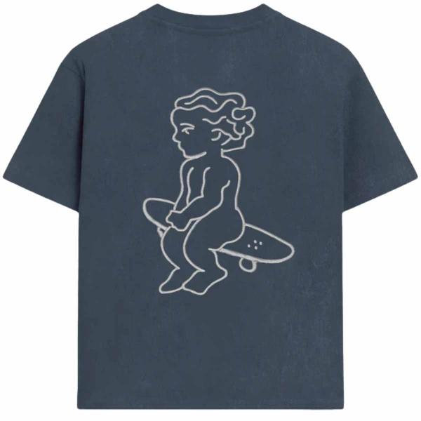 EMENTA BIG IKON WASHED S/S DENIM WASHED T-SHIRT