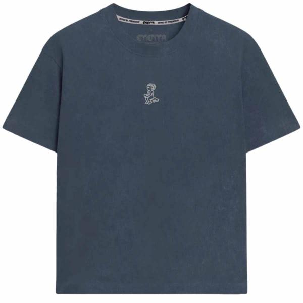 EMENTA BIG IKON WASHED S/S DENIM WASHED T-SHIRT
