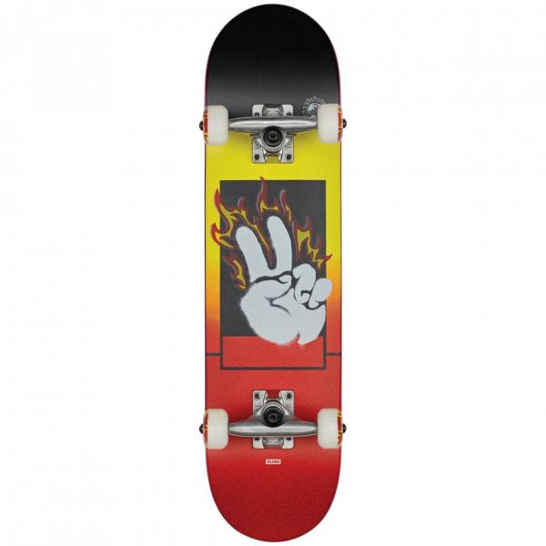 GLOBE KIDS ALIGHT MINI  BLACK MAPLE/RED 7.0" SKATEBOARD COMPLETO BAMBINO