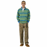 GRAMICCI LANGDON RUGBY SHIRT OLIVE/BLUE