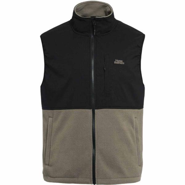 HORSEFEATHER DUVAL FLEECE VEST TAUPE SMANICATO