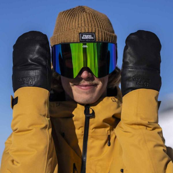 HORSEFEATHERS SYNAPSE GLOVES BLACK MOFFOLE SNOWBOARD