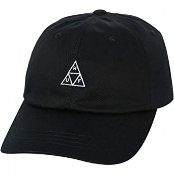 HUF ESSENTIALS TT CV 6 PANEL BLACK CAPPELLO