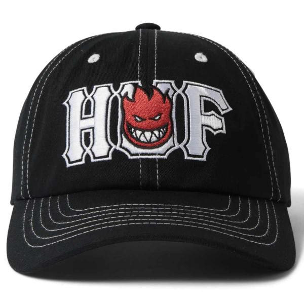 HUF X SPITFIRE UNION SNAPBACK HAT BLACK CAPPELLO