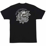 INDEPENDENT DRESSEN SKULL ROSE BLACK T-SHIRT