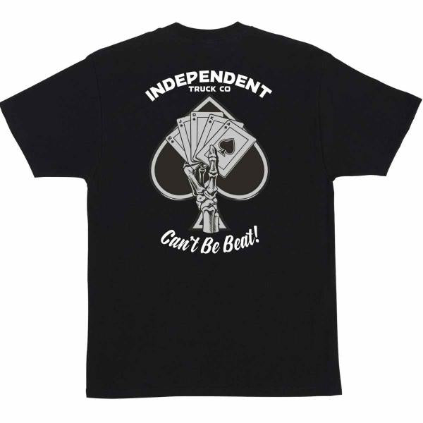 INDEPENDENT ROYAL FLUSH BLACK T-SHIRT