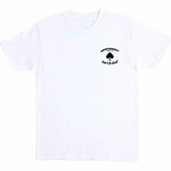 INDEPENDENT ROYAL FLUSH WHITE T-SHIRT