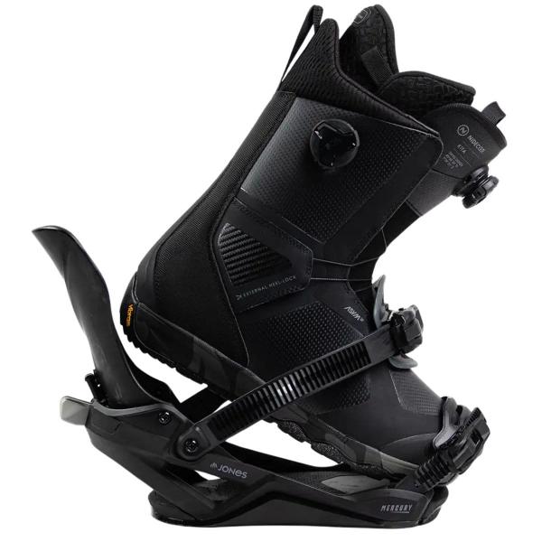 MERCURY FASE JONES SNOWBOARD BINDING STEALTH BLACK