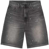 Black Destroy Wash Splatter