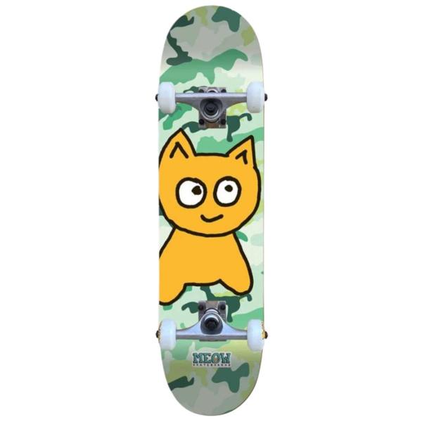 MEOW BIG CAT CAMO GREEN 7.25 SKATEBOARD