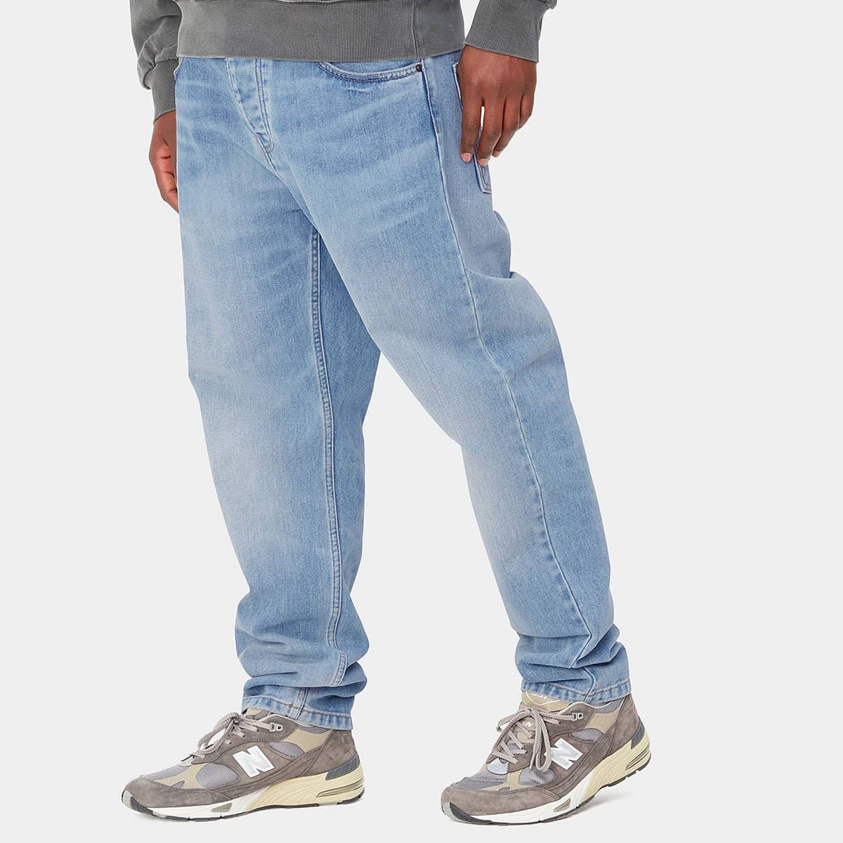 CARHARTT WIP NEWEL PANT BLUE (LIGHT USED WASH)