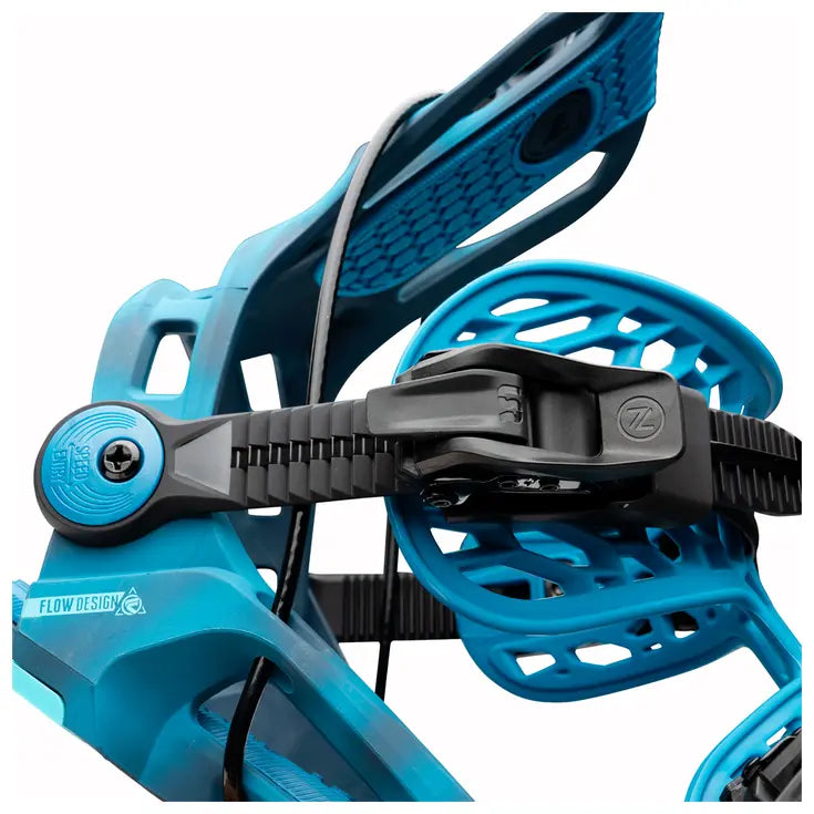 NIDECKER FLOW FENIX CYBER BLUE ATTACCHI SNOWBOARD