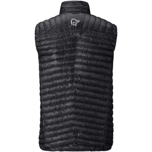 NORRONA TROLLVEGGEN DOWN800 SUPER LIGHT VEST CAVIAR BLACK SMANICATO