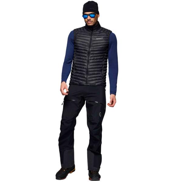 NORRONA TROLLVEGGEN DOWN800 SUPER LIGHT VEST CAVIAR BLACK SMANICATO