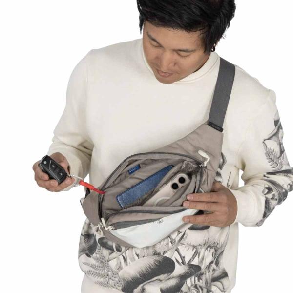 OSPREY DAYLITE WAIST MYSTERY WHITE MULTI MARSUPIO