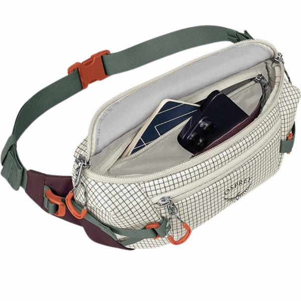 OSPREY TRANSPORTER WAIST PACK MYSTERY WHITE MARSUPIO