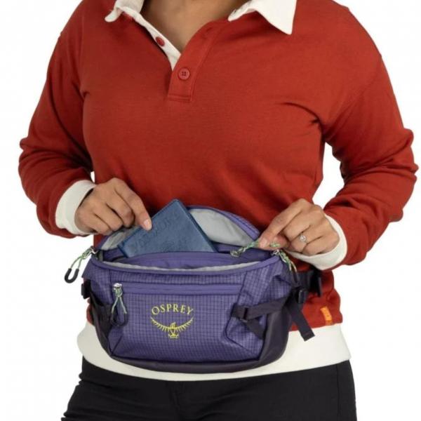 OSPREY TRANSPORTER WAIST PACK EUPHORIA PURPLE MARSUPIO