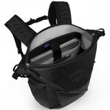 OSPREY TRANSPORTER ZINCH RAVEN BLACK ZAINO VIAGGIO
