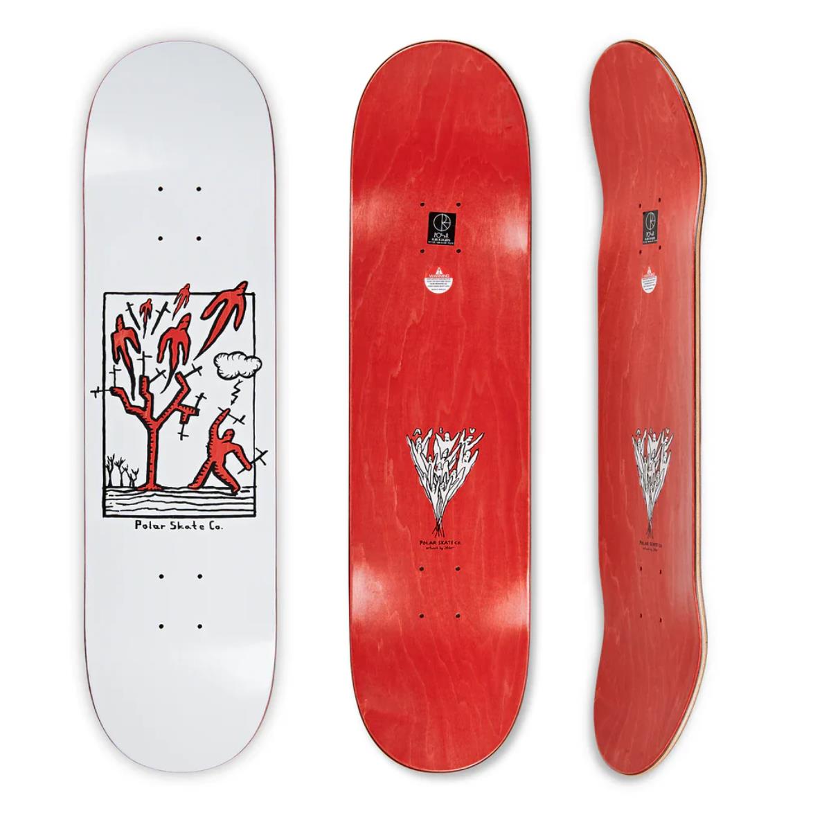 POLAR CO. HEAVEN WHITE TAVOLA SKATEBOARD