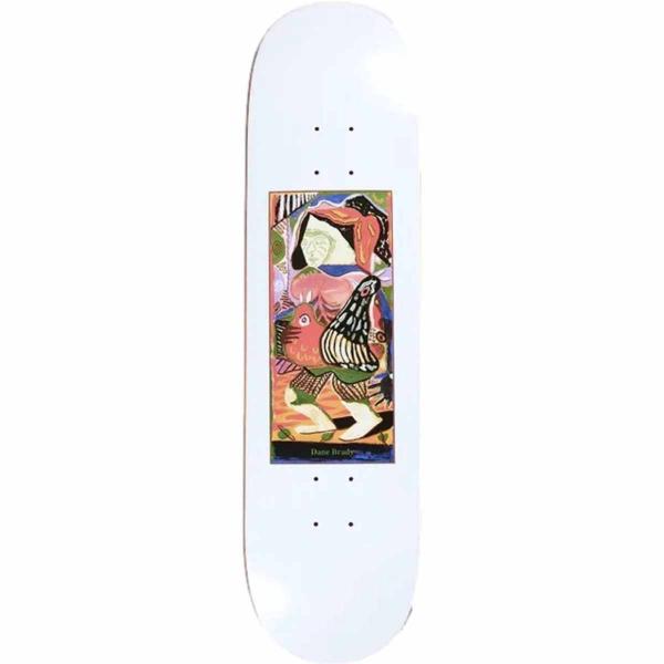 POLAR DECK POLAR SKATE PIGEONS DANE BRADY 8" WHITE TAVOLA SKATEBOARD