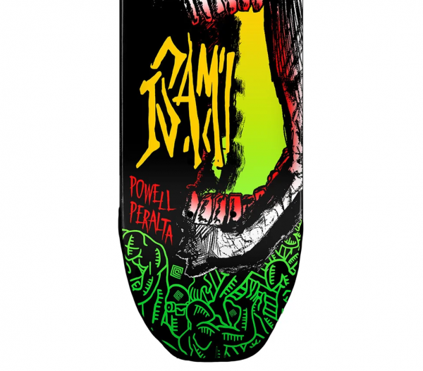 POWELL PERALTA ISAMU YAMAMOTO SKULL 7.25" SKATEBOARD FREESTYLE
