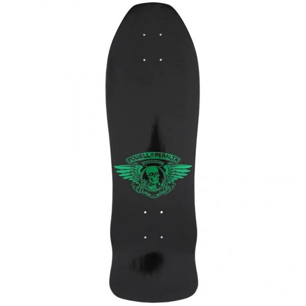 POWELL PERALTA GEEGAH SKULL & SWORD REISSUE GREEN FOIL 9.75" TAVOLA SKATEBOARD