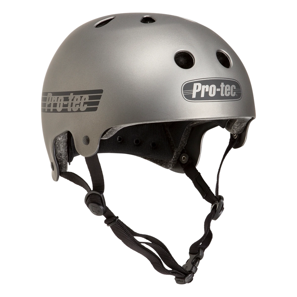 PRO TEC OLD SCHOOL CERT MATTE METALLIC GUNMETAL CASCO