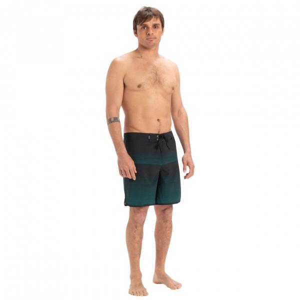QUIKSILVER BOARDSHORT SURFSILK SCALLOPP 18" TEAL GREEN