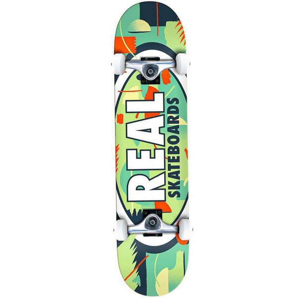 REAL OUTRUN OVAL GREEN 8.5'' SKATEBOARD COMPLETO