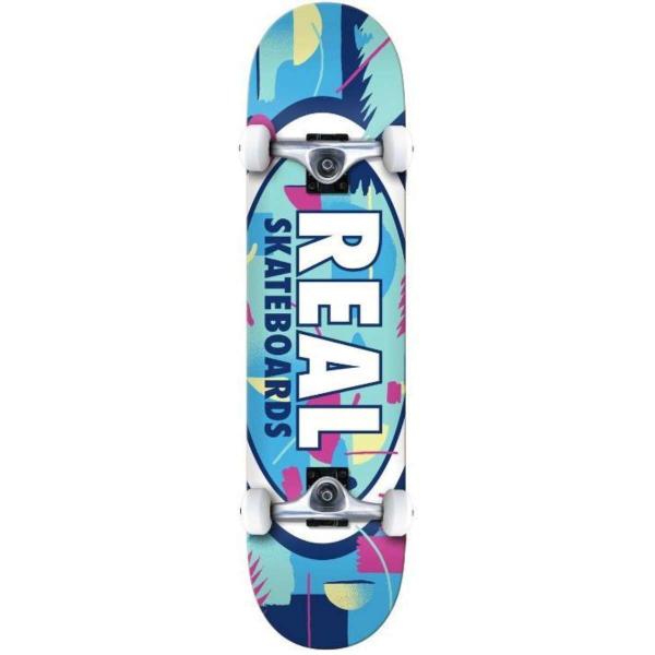 REAL OUTRUN OVAL BLUE 8.25'' SKATEBOARD COMPLETO