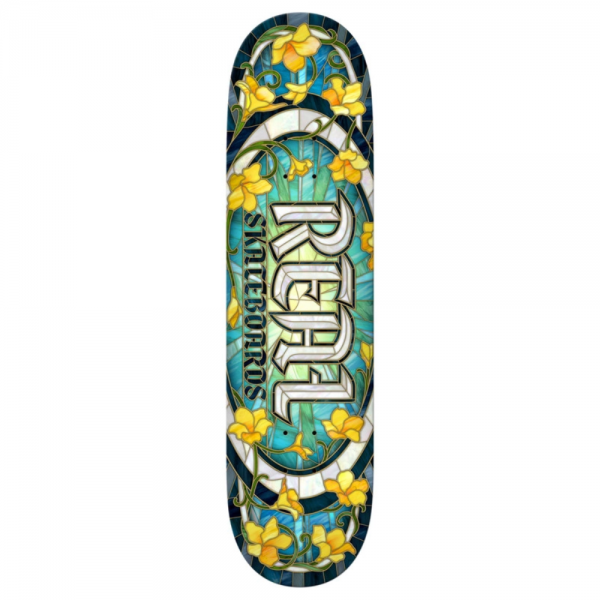 REAL TEAM OVAL CATHEDRAL 8.25" TAVOLA SKATEBOARD