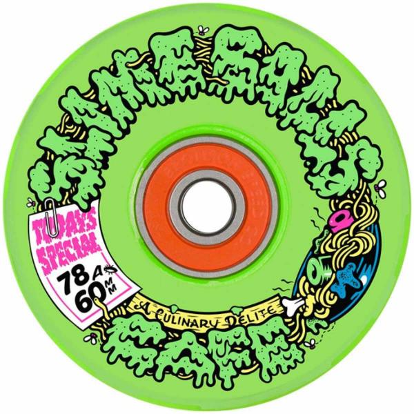 SLIME BALLS WHEELS SB CAFE LIGHT UPS OG GREEN 60mm - 78A RUOTE SKATEBOARD